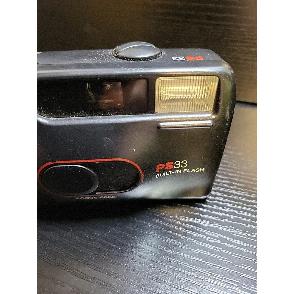 Vivitar PS:33 Point & Shoot 35mm Film Camera Not Tested Clear Lens Vintage
